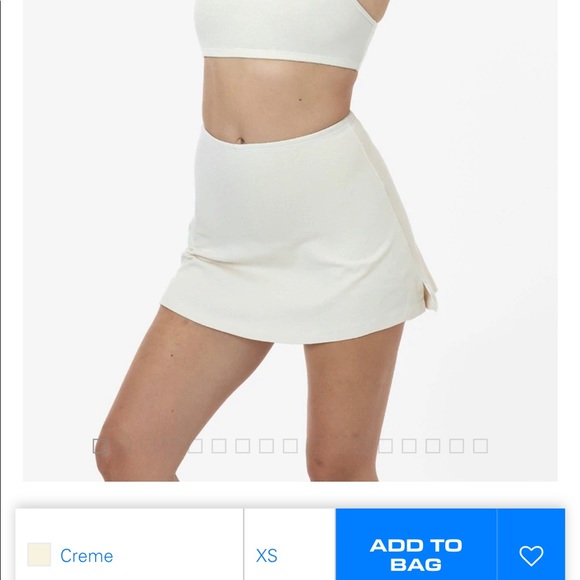 Creme Garment Dye Cheer Skort NWOT - Picture 1 of 3